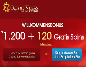 Royal Vegas Casino Royal Vegas Willkommens Bonus
