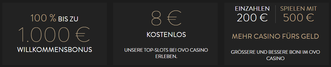 Novoline Casinos OVO Casino Bonus