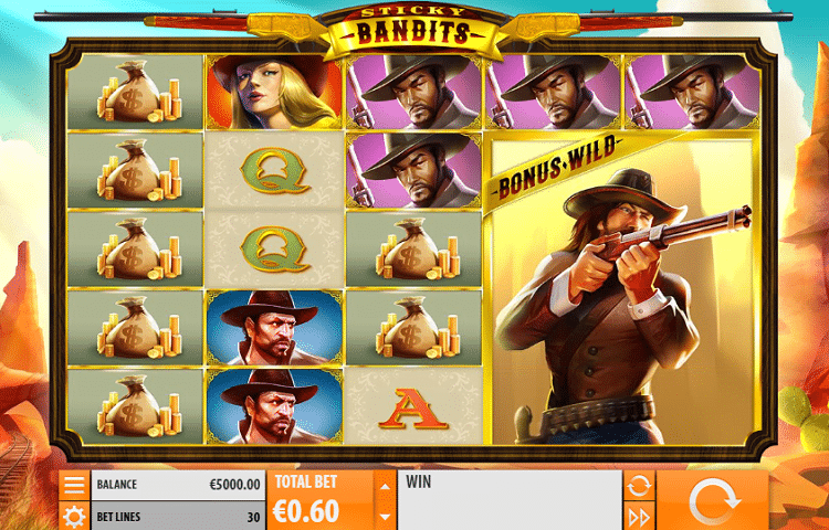 Sticky Bandits Slot Machine Quickspin