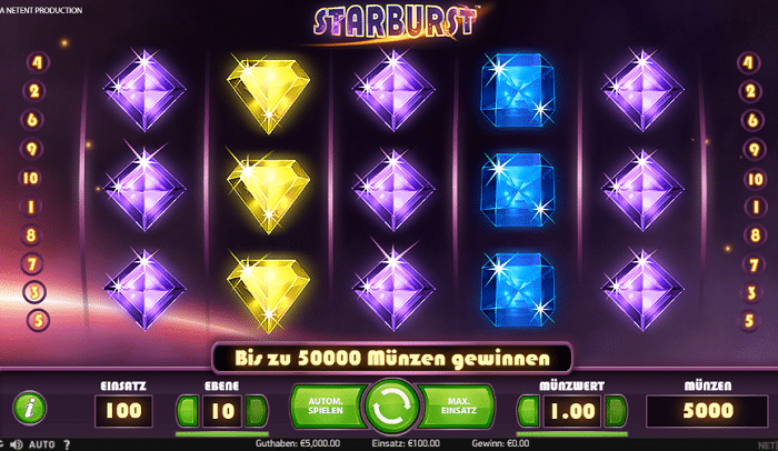 Starburst Spielautomat NetEnt