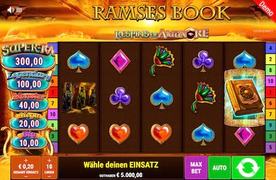 Ramses Book Respin of Amun Re Slot